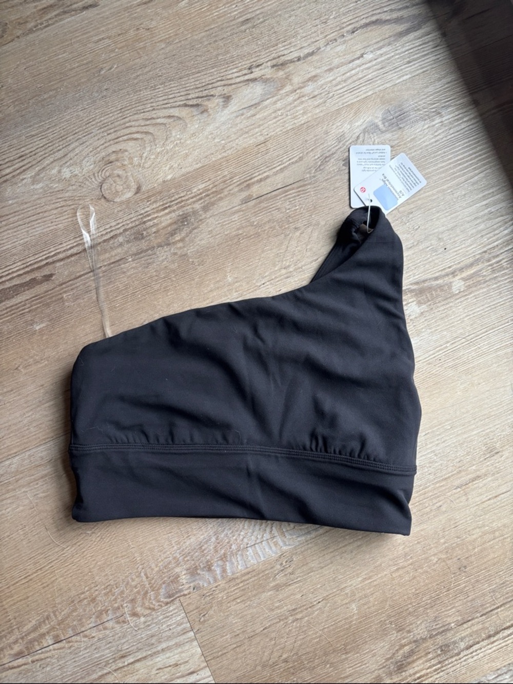 lululemon athletica Black One-Shoulder Bra Top NWT